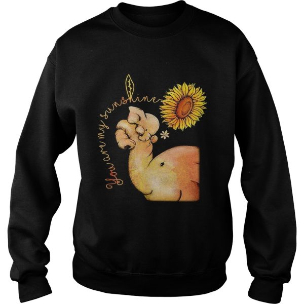 Elephant you are my sunshine sunflower shirt