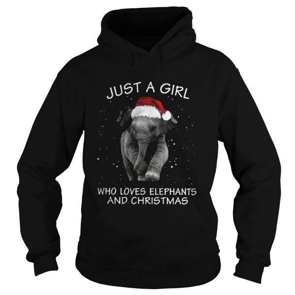 Elephants Hat Just a girl who loves Elephants and christmas shirt