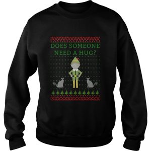 Elf does Someone Need A Hug Christmas sweat shirt 2 Elf does Someone Need A Hug Christmas sweat shirt 3