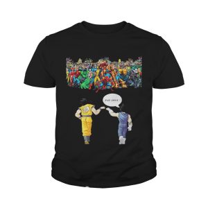 Endgame Goku And Vegeta Vs Avenger Marvel shirt 4