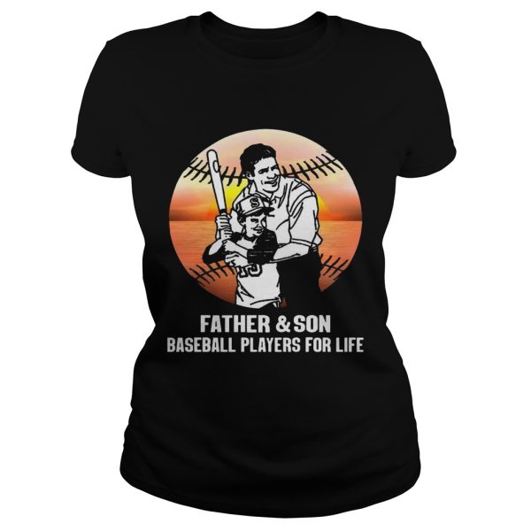 Father And Son Baseball Player For Life Shirt