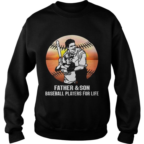 Father And Son Baseball Player For Life Shirt