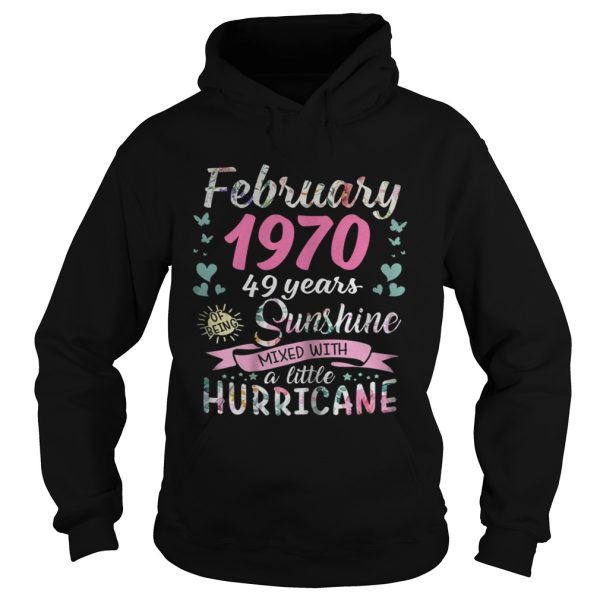 February 1970 49 years sunshine mixed with a little hurricane shirt