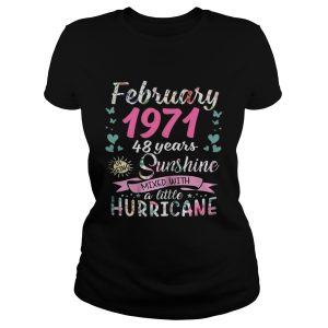 February 1971 48 years sunshine mixed with a little hurricane shirt 1