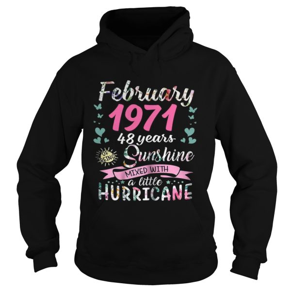 February 1971 48 years sunshine mixed with a little hurricane shirt