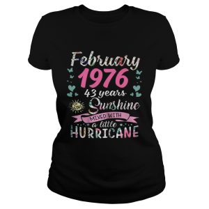February 1976 43 years sunshine mixed with a little hurricane shirt 1