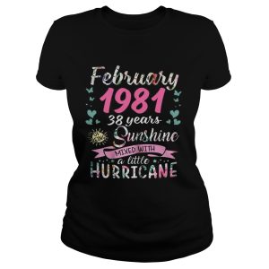 February 1981 38 years sunshine mixed with a little hurricane shirt 1