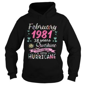 February 1981 38 years sunshine mixed with a little hurricane shirt 2