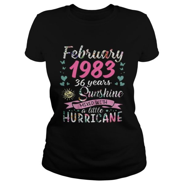 February 1983 36 years sunshine mixed with a little hurricane shirt