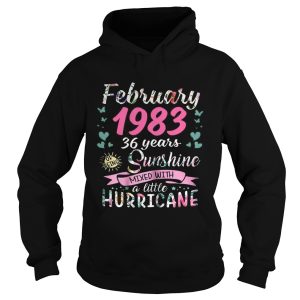 February 1983 36 years sunshine mixed with a little hurricane shirt 2