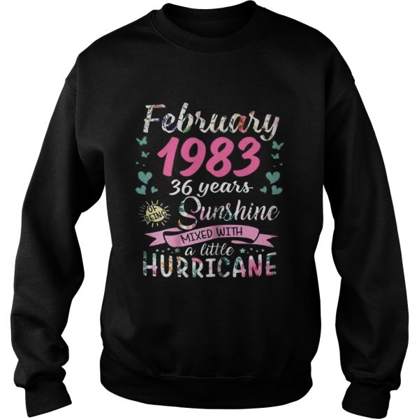 February 1983 36 years sunshine mixed with a little hurricane shirt