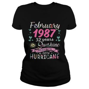 February 1987 32 years sunshine mixed with a little hurricane shirt 1