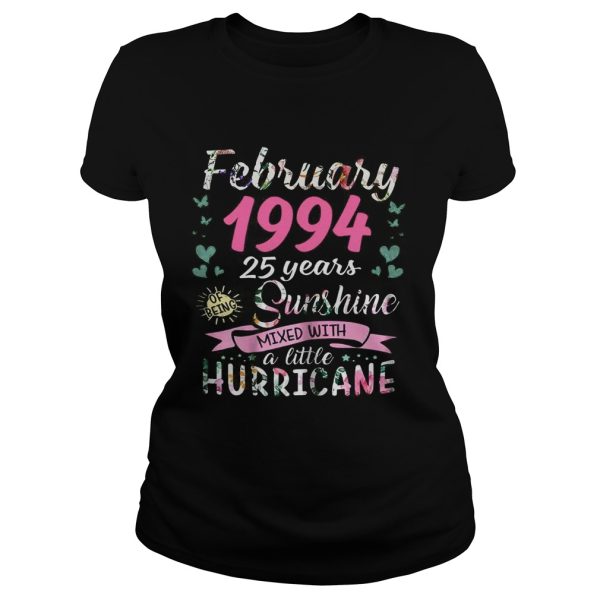 February 1994 25 years sunshine mixed with a little hurricane shirt