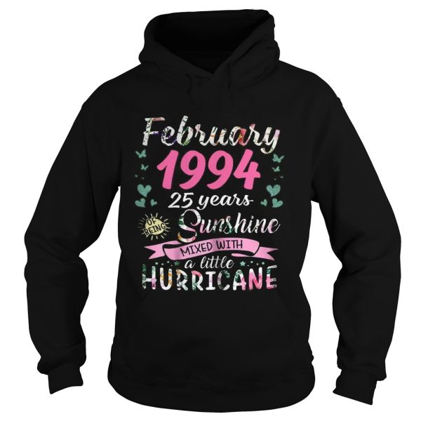 February 1994 25 years sunshine mixed with a little hurricane shirt