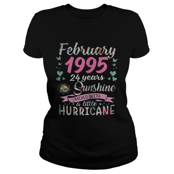 February 1995 24 years sunshine mixed with a little hurricane shirt