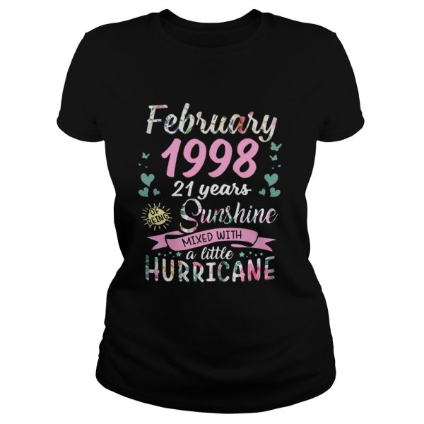 February 1998 21 years sunshine mixed with a little hurricane shirt