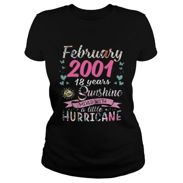 February 2001 18 years sunshine mixed with a little hurricane shirt