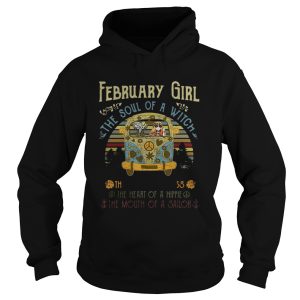 February girl the soul of a witch the fire of a lioness the heart vintage shirt 2