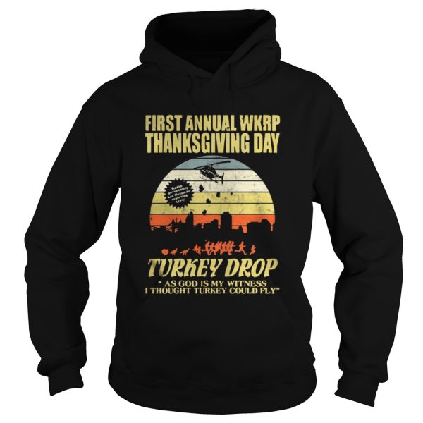 First Anuual WKRP Turkey Drop With Les Nessman Shirt