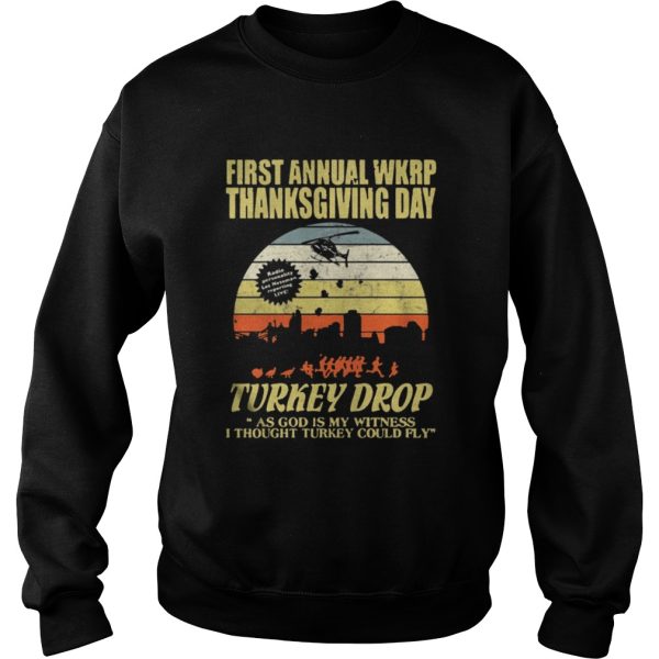 First Anuual WKRP Turkey Drop With Les Nessman Shirt