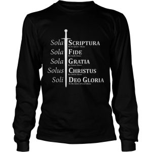 Five solas reformed christian shirt 3