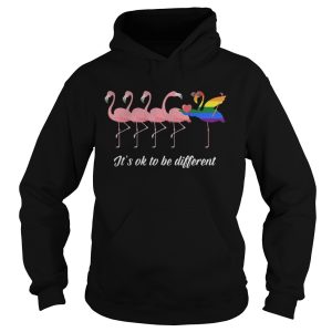 Flamingo LGBT It’s ok to be different shirt 1 Flamingo LGBT It's ok to be different shirt 2