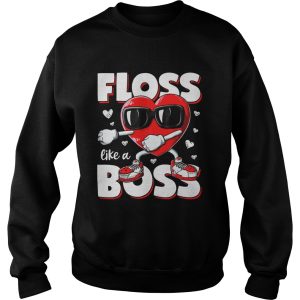 Floss Like A Boss Heart Floss Like A Boss Valentines Day shirt 2