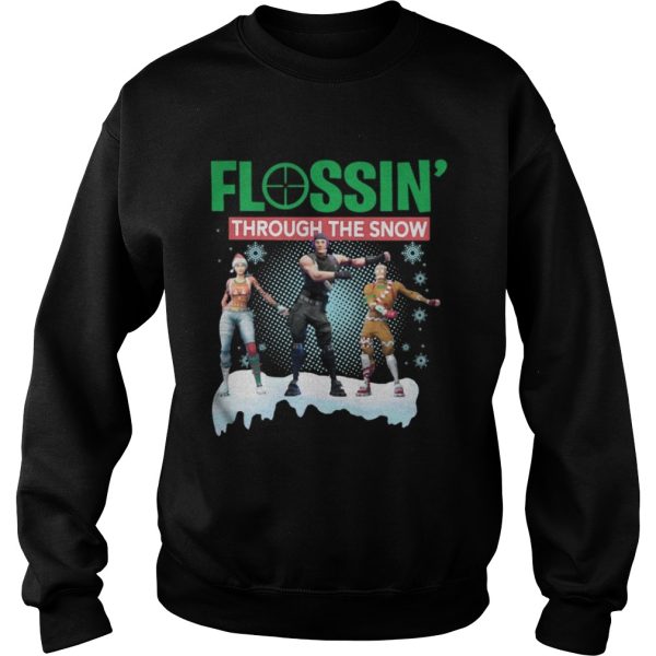 Flossing Through The Snow Fortnite Christmas sweater