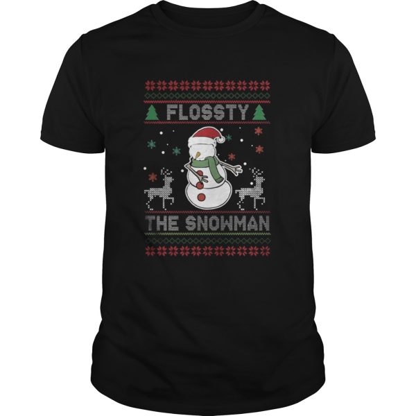 Flossty the Snowman Christmas sweatshirt