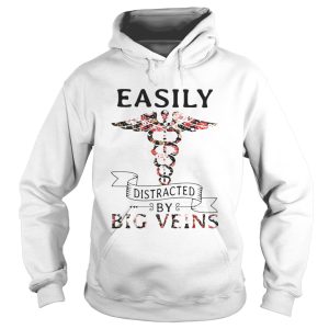 Flower Easily distracted by big veins shirt 1