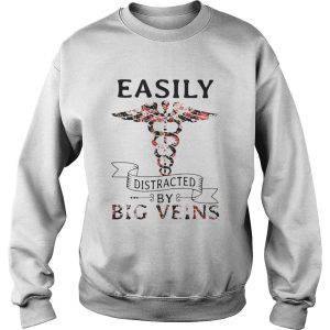 Flower Easily distracted by big veins shirt 3
