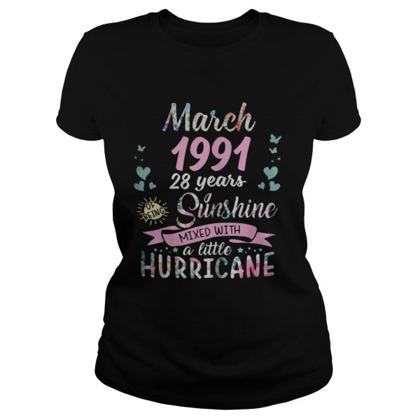 Flower March 1991 28 years sunshine mixed with a little hurricane shirt