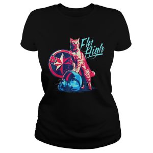 Fly High Captain Marvel Cat Shirt 1