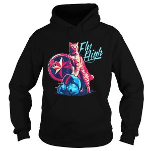 Fly High Captain Marvel Cat Shirt 2