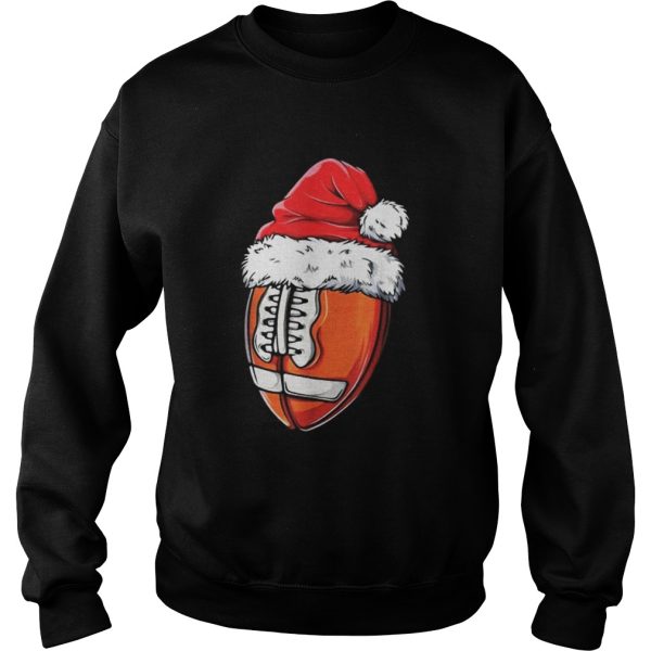 Football Ball Santa Christmas Shirt