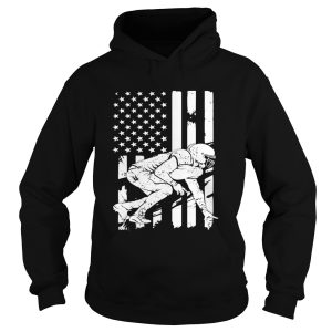 Football Player With American Flag T Shirt 3