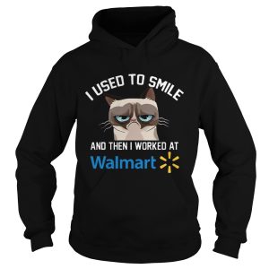 Funny Cat I Used To Smile And Then I Worked At Walmart Gift Shirt 2
