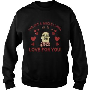 Funny Llama Pun Love Heart Meditation Yoga Shirt 4