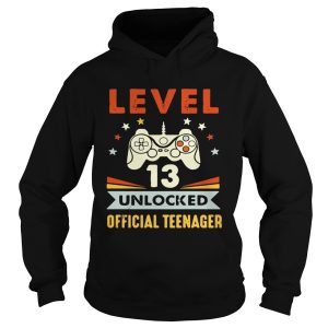 Gamer level 13 unlocked official teenager shirt 1