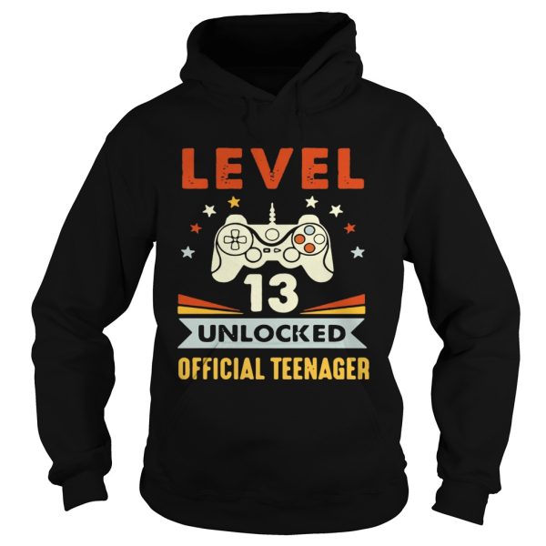 Gamer level 13 unlocked official teenager shirt