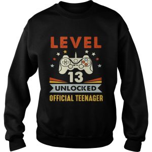 Gamer level 13 unlocked official teenager shirt 2