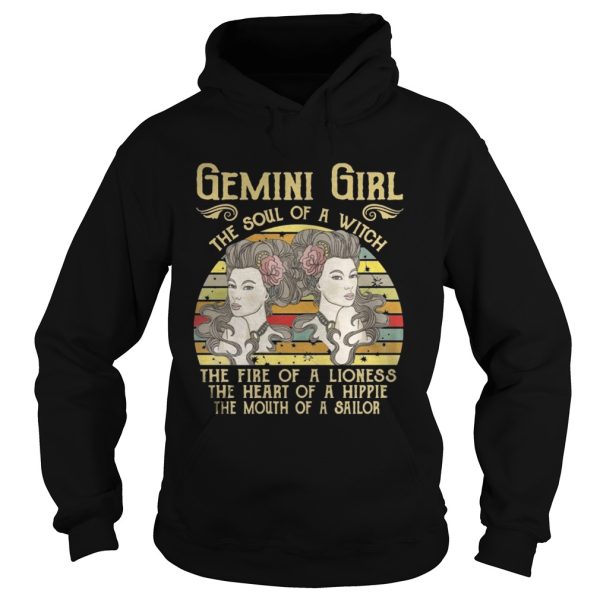 Gemini Girl The Soul Of A Witch – Zodiac Pride Vintage T-Shirt