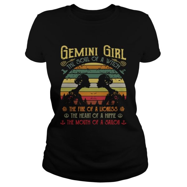 Gemini girl the soul of a witch the fire of a lioness shirt