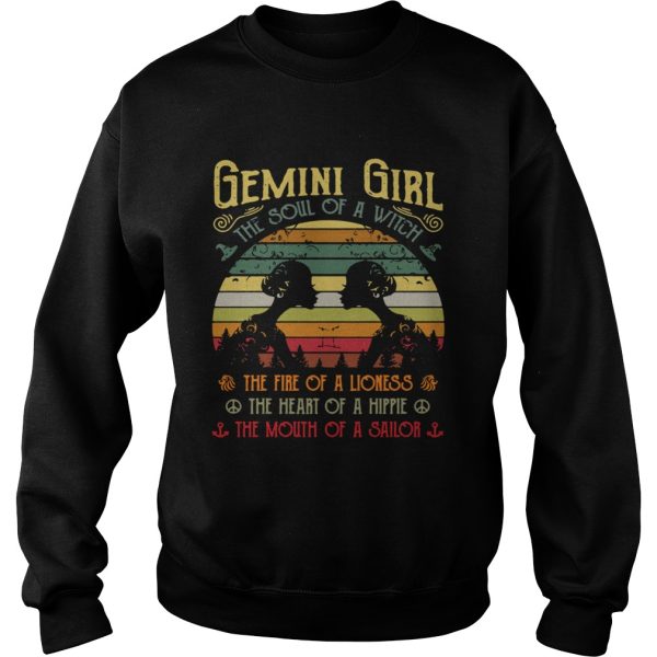 Gemini girl the soul of a witch the fire of a lioness shirt