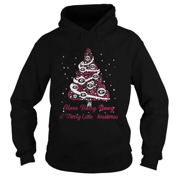 Georgia Bulldogs have Hairy Dawg a merry little Christmas Tree shirt