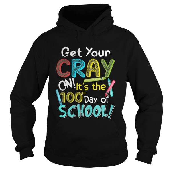 Get Your Crayon It’s The 100th Days Of School Youth T-Shirt