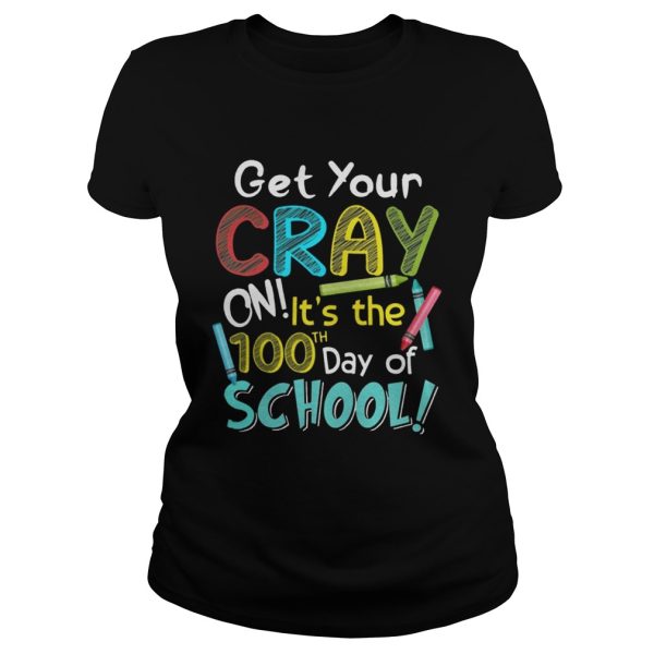 Get Your Crayon It’s The 100th Days Of School Youth T-Shirt