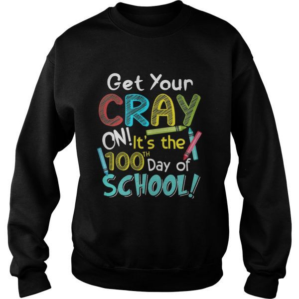 Get Your Crayon It’s The 100th Days Of School Youth T-Shirt