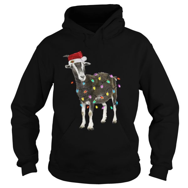 Goat Christmas Light Xmas shirt