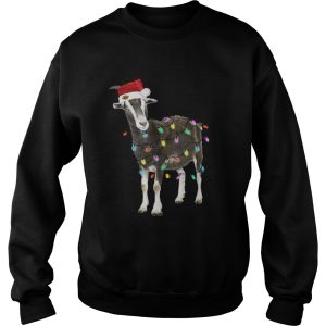 Goat Christmas Light Xmas shirt 3